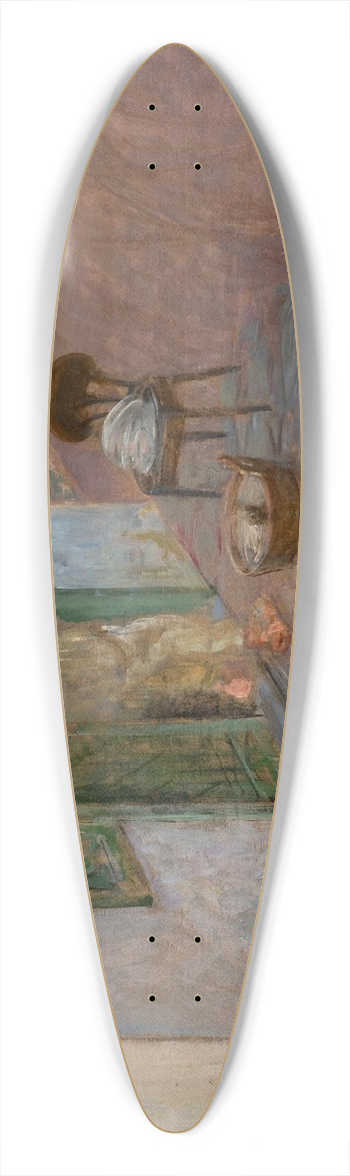 Jacek Malczewski - Dish washing. Wielgie 39.3 inch art pintail longboard deck
