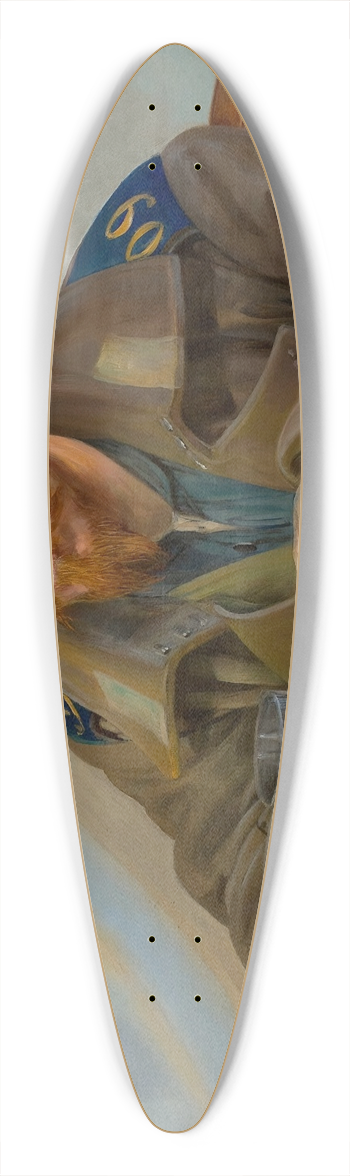 Jacek Malczewski - Exile  right section of the triptych 39.3 inch art pintail longboard deck