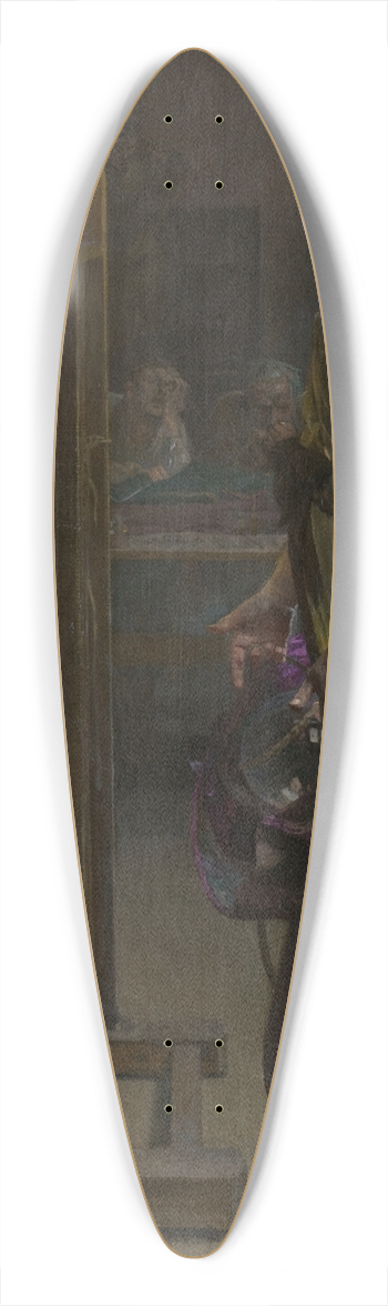 Jacek Malczewski - Inspiration of the Painter 39.3 inch art pintail longboard deck