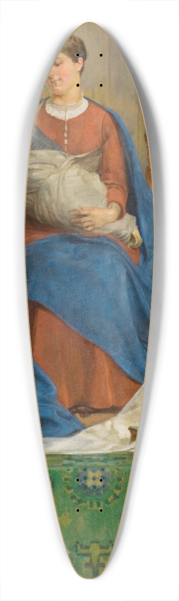 Jacek Malczewski - Madonna and Children 39.3 inch art pintail longboard deck