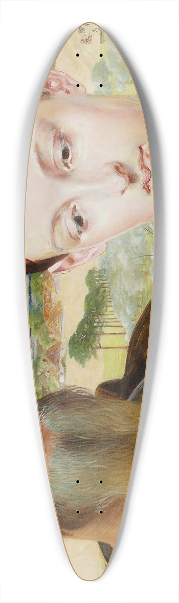 Jacek Malczewski - Music  left wing of the triptych 39.3 inch art pintail longboard deck