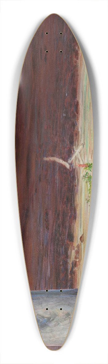 Jacek Malczewski - My life  left section of the triptych 39.3 inch art pintail longboard deck