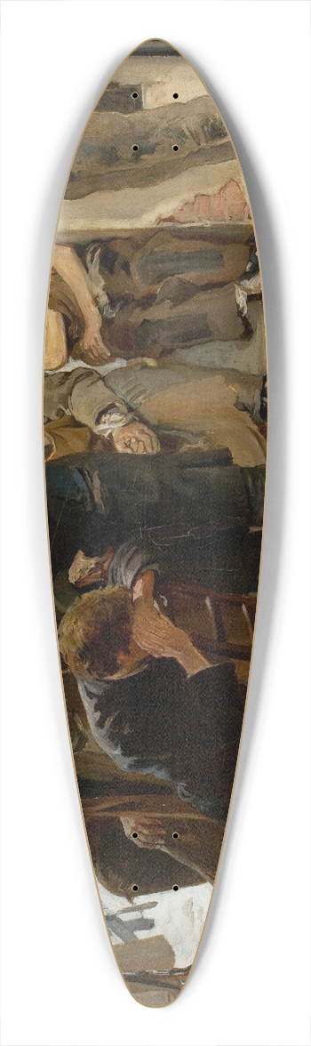 Jacek Malczewski - On the way to exile (Prisoners) 39.3 inch art pintail longboard deck