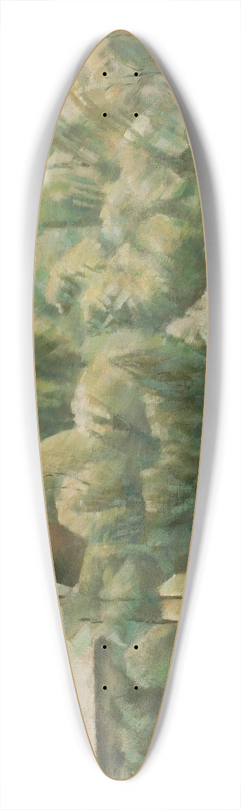 Jacek Mierzejewski - Garden in Zakopane 39.3 inch art pintail longboard deck