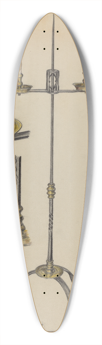 Jack Staloff - Candlestand 39.3 inch art pintail longboard deck