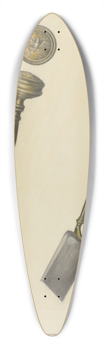 Jack Staloff - Fireplace Equipment 39.3 inch art pintail longboard deck