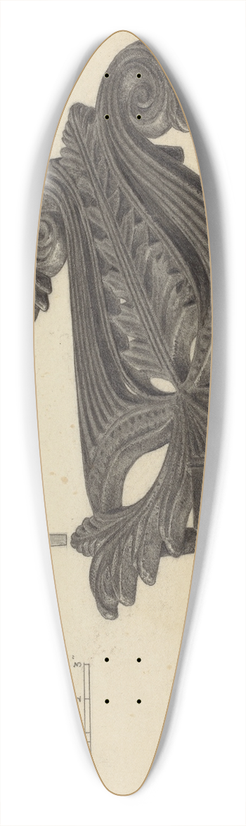 Jack Staloff - Flat Iron Holder 39.3 inch art pintail longboard deck