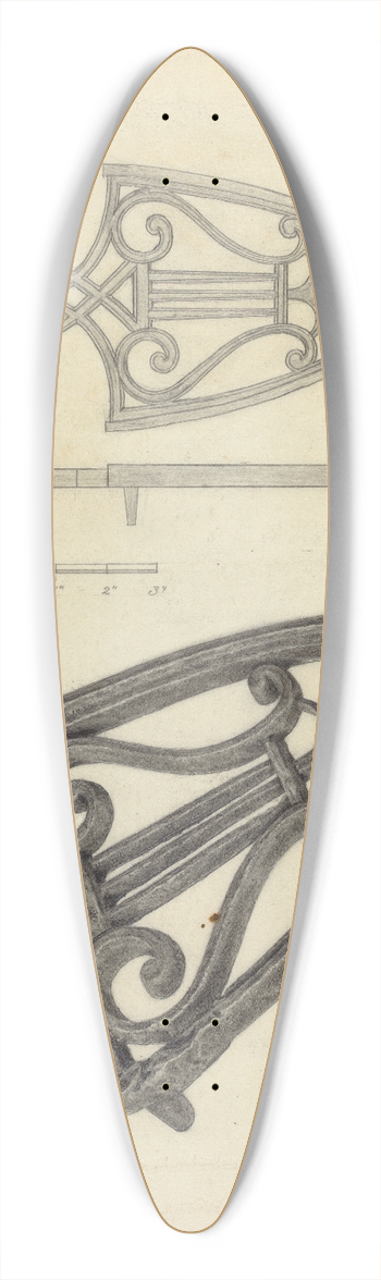 Jack Staloff - Trivet 39.3 inch art pintail longboard deck