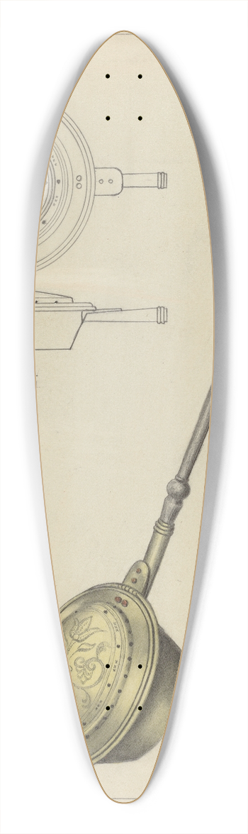 Jack Staloff - Warming Pan 39.3 inch art pintail longboard deck