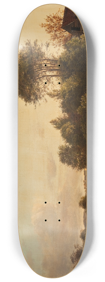Anders Christian Lunde - View Of Frederiksberg Palace From The Vicinity Of Ladegaardsvej 8.25 inch art skate deck