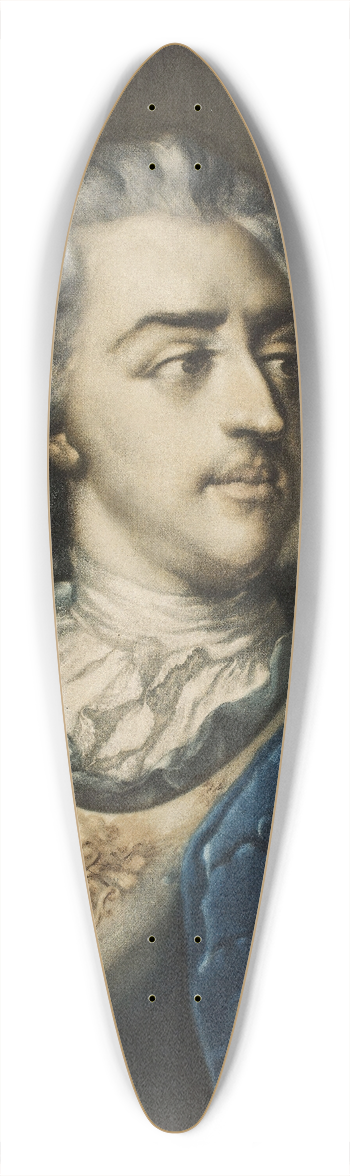 Jacob Christoph Le Blon - Portrait of Louis XV 39.3 inch art pintail longboard deck