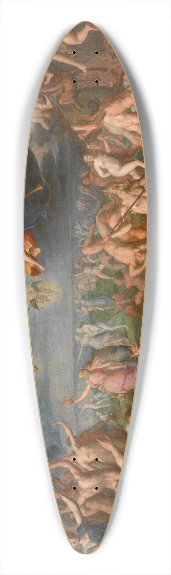 Jacob De Backer - The Last Judgement 39.3 inch art pintail longboard deck