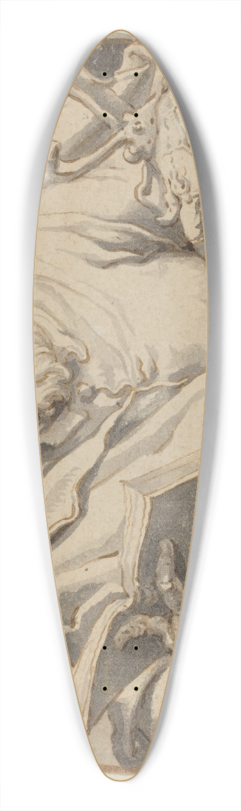 Jacob de Gheyn II - Saint Matthew 39.3 inch art pintail longboard deck