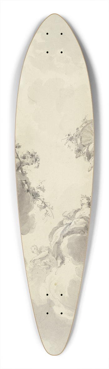 Jacob de Wit - Bacchus and Ceres 39.3 inch art pintail longboard deck
