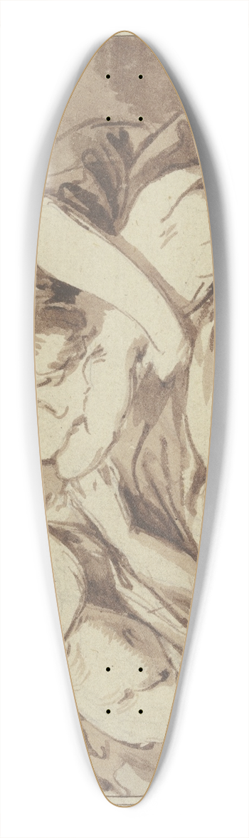 Jacob de Wit - Caritas 39.3 inch art pintail longboard deck