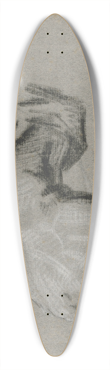 Jacob de Wit - Gesloten hand 39.3 inch art pintail longboard deck
