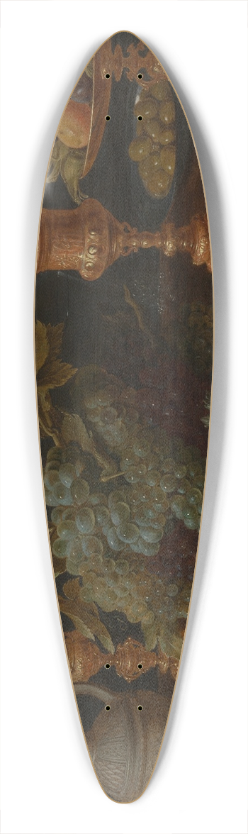 Jacob Foppens van Es - Still Life with Oysters, Fruit and Pastry 39.3 inch art pintail longboard deck