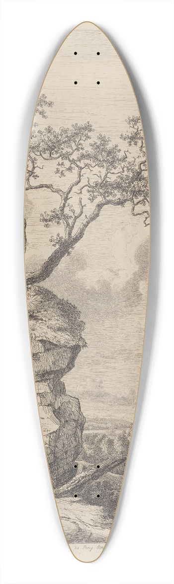 Jacob George Strutt - Frontispiece 39.3 inch art pintail longboard deck