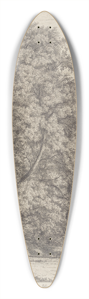 Jacob George Strutt - The Wych Elms at Polloc 39.3 inch art pintail longboard deck
