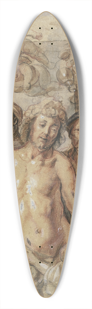 Jacob Jordaens - Bacchantenzug (Triumph des Bacchus) 39.3 inch art pintail longboard deck