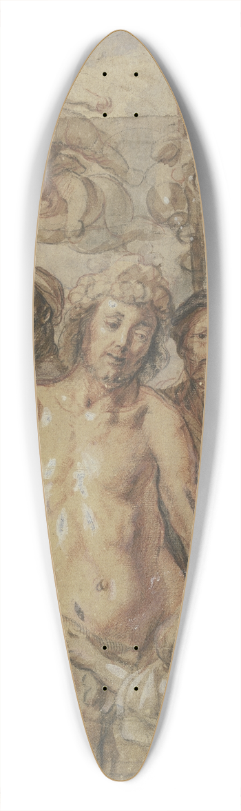 Jacob Jordaens - Bacchantenzug (Triumph des Bacchus) 39.3 inch art pintail longboard deck