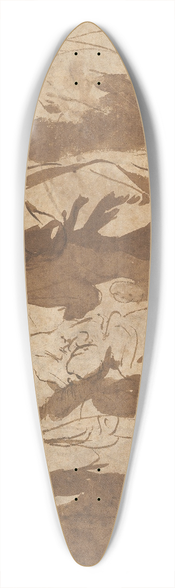 Jacob Jordaens - Christ Healing the Paralytic 39.3 inch art pintail longboard deck