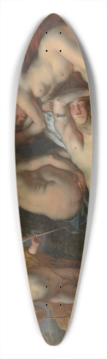 Jacob Jordaens - Cupid and Psyche 39.3 inch art pintail longboard deck