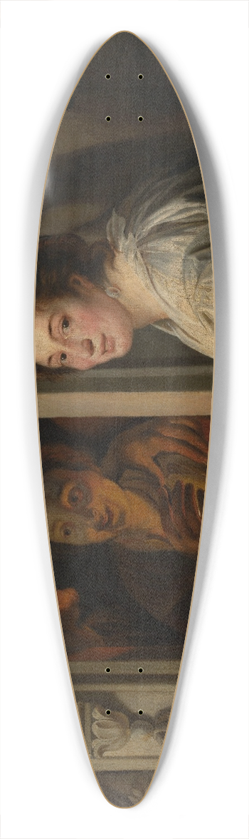 Jacob Jordaens - The Fruit Seller 39.3 inch art pintail longboard deck