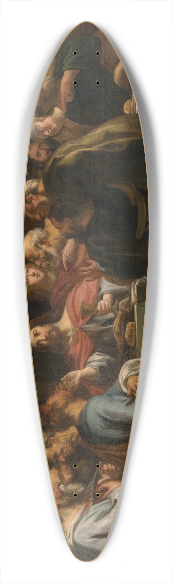 Jacob Jordaens - The Last Supper 39.3 inch art pintail longboard deck