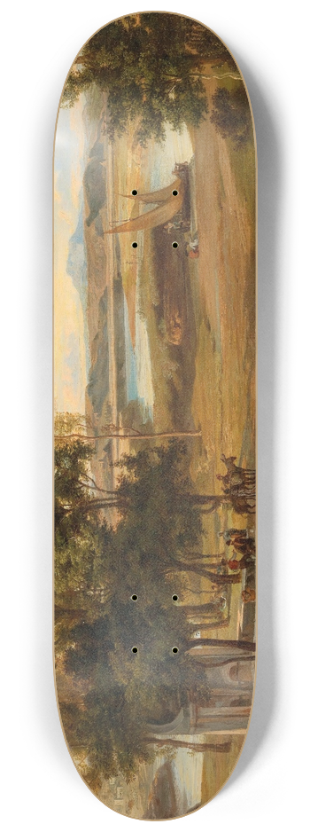 Josef Hoffmann - An idyllic southern landscape 8.25 inch art skate deck