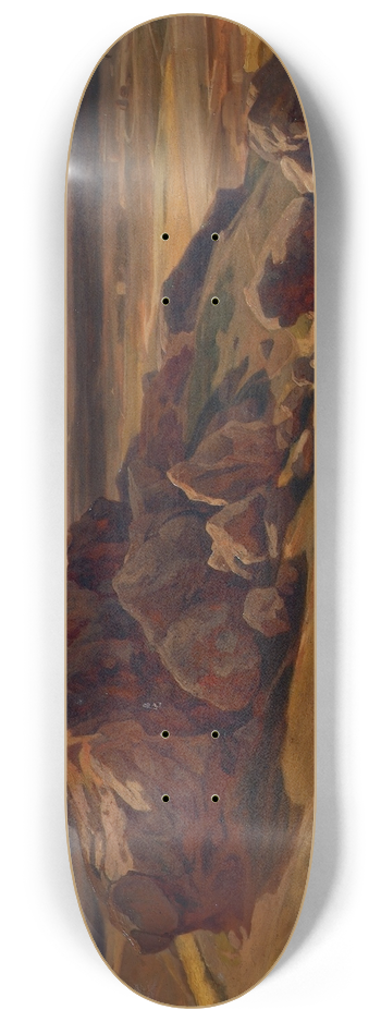 Josef Hoffmann - Gebirgslandschaft bei Athen (Der Areopag) 8.25 inch art skate deck
