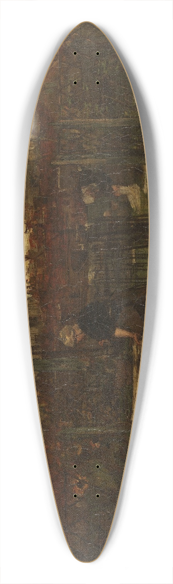 Jacob Maris - A Bleaching Field 39.3 inch art pintail longboard deck