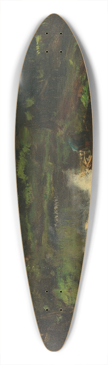 Jacob Maris - A Polder Landscape after a Thunderstorm 39.3 inch art pintail longboard deck