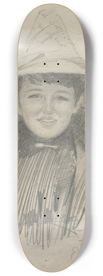 Anders Zorn - Ada Lymon (Woman in a Large Hat) 8.25 inch art skate deck