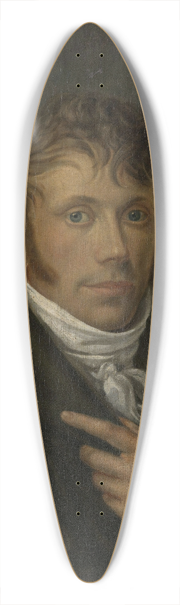 Jacob Munch - Self-Portrait 39.3 inch art pintail longboard deck