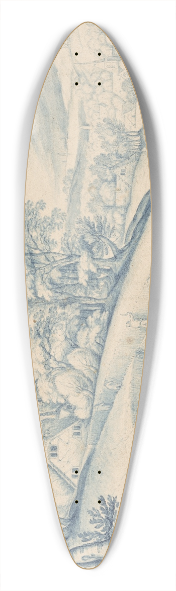 Jacob Savery the Elder - August 39.3 inch art pintail longboard deck