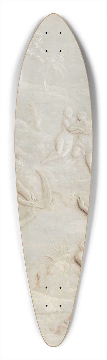 Jacobus Kellner - Diana and Callisto 39.3 inch art pintail longboard deck
