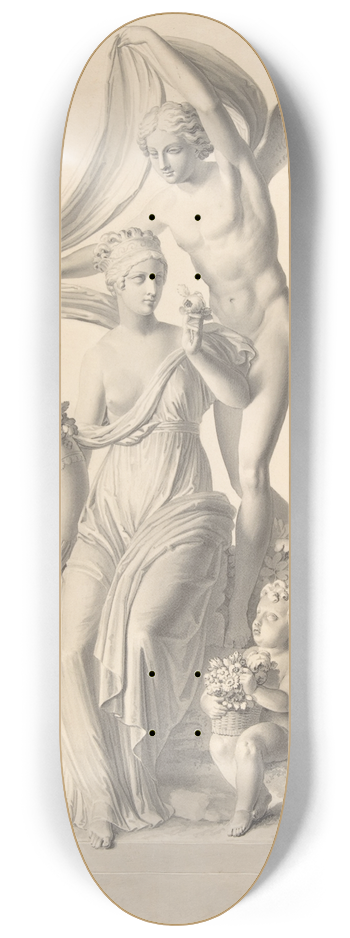 Josef Klieber - Flora and Zephyr 8.25 inch art skate deck