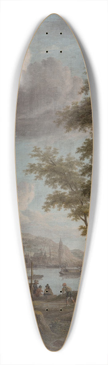 Jacobus Storck - River Town 39.3 inch art pintail longboard deck