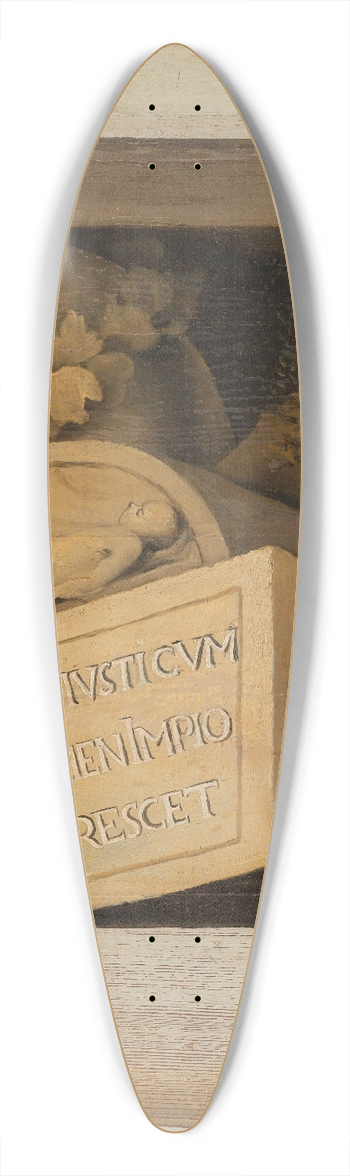 Jacob van Campen - Tomb with Inscription 39.3 inch art pintail longboard deck