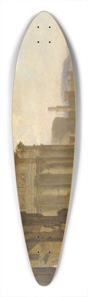 Jacob van der Ulft - Army Advancing among Roman Ruins 39.3 inch art pintail longboard deck
