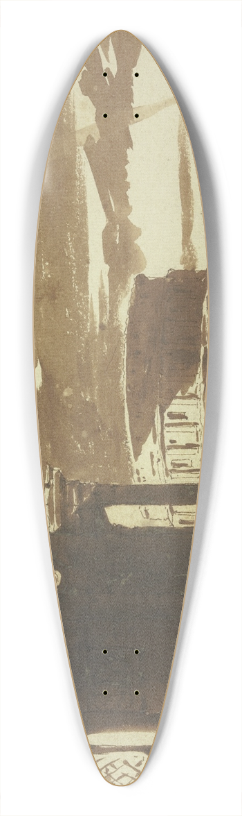 Jacob van der Ulft - Ein rmisches Theater bei einer Brcke 39.3 inch art pintail longboard deck