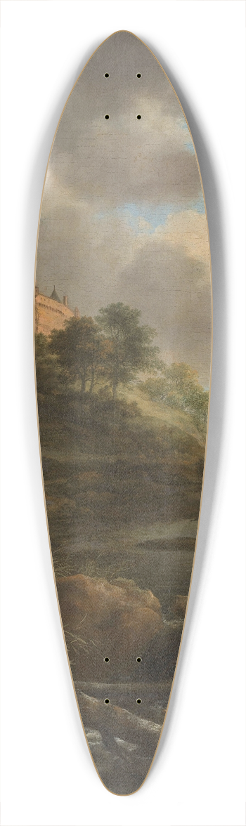 Jacob van Ruisdael - Bentheim Castle 39.3 inch art pintail longboard deck