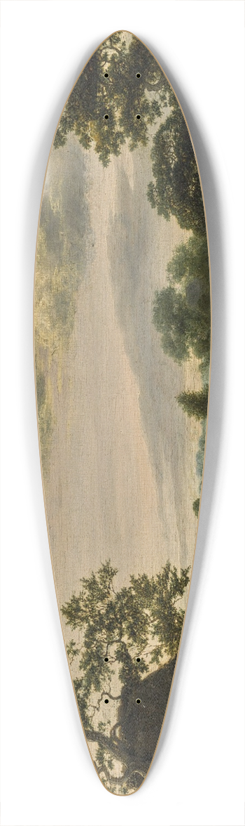 Jacob van Ruisdael - Landscape with cornfields and a thatched barn 39.3 inch art pintail longboard deck
