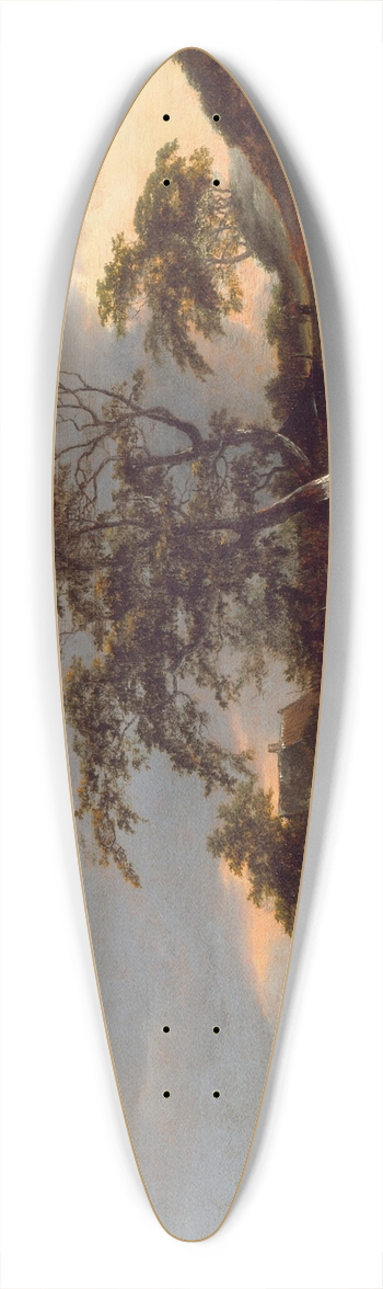 Jacob van Ruisdael - Landscape with Dunes 39.3 inch art pintail longboard deck