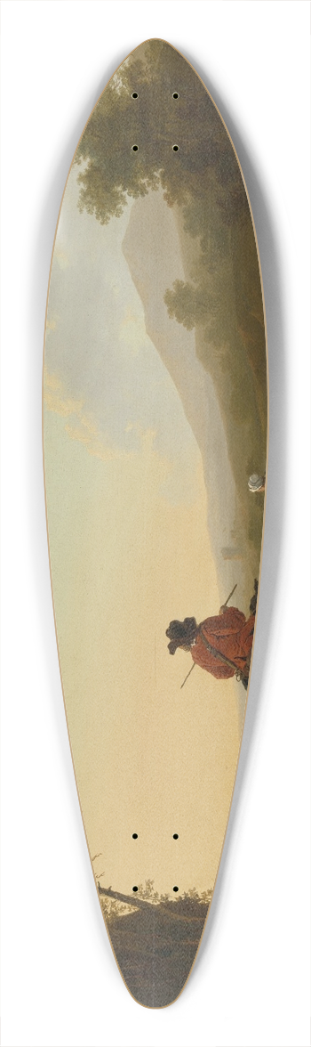 Jacob van Strij - Landscape with Cattle Driver and Shepherd 39.3 inch art pintail longboard deck
