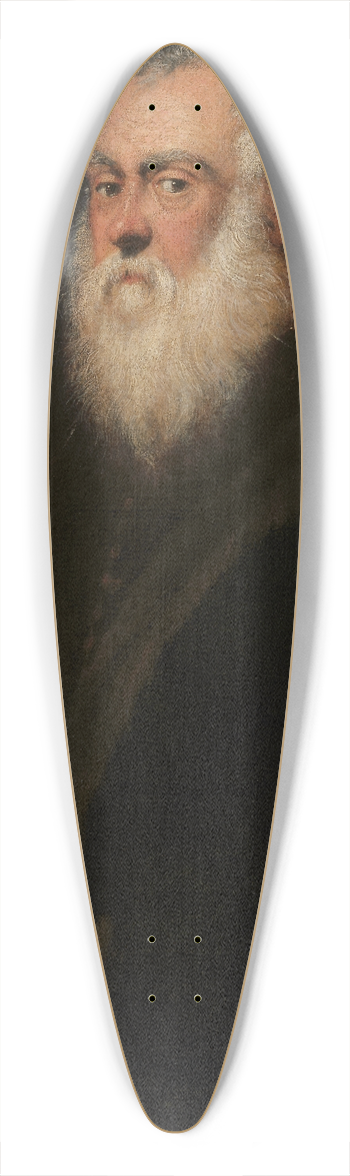 Jacopo Tintoretto - Man with a White Beard 39.3 inch art pintail longboard deck