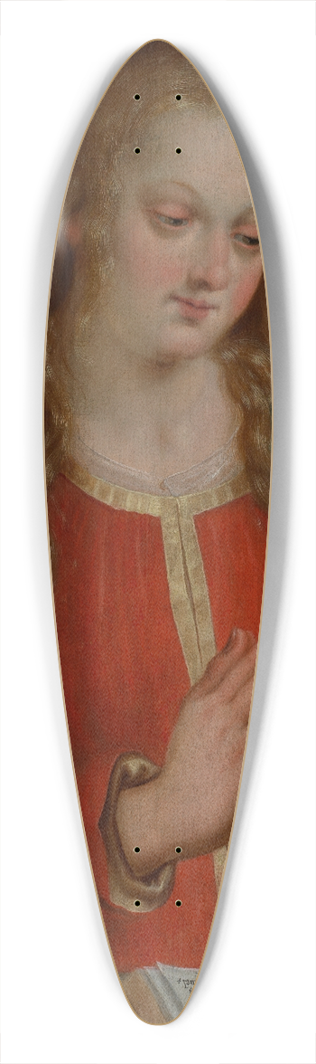 Jacques Bellange - Maria der Verkndung 39.3 inch art pintail longboard deck