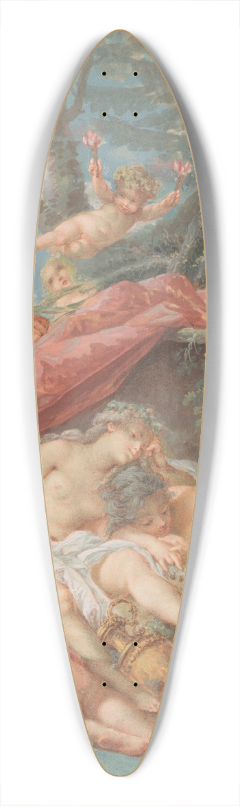 Jacques Charlier - Sleeping Bacchantes 39.3 inch art pintail longboard deck