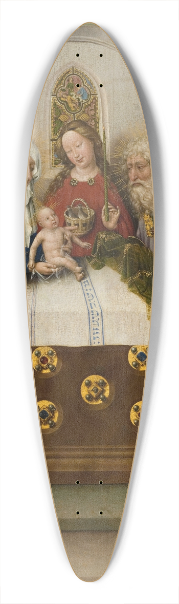 Jacques Daret - La Prsentation au Temple 39.3 inch art pintail longboard deck